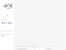 Tablet Screenshot of miami-weddingcenter.com